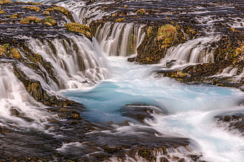 Bruarfoss Waterfalls, Iceland, iceland, waterfalls, nature, rocks HD wallpaper