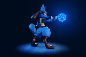 Lucario, Finished project, Blender artists community HD wallpaper