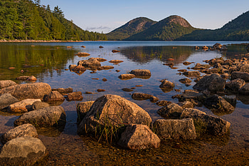 Nature, Stones, Lake, Hills, Lumps, Blocks HD wallpaper