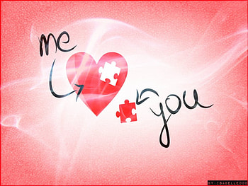 me + you = , piece, love, puzzle, part, heart HD wallpaper