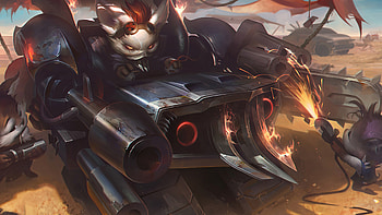 Rumble LoL Badlands Baron Splash Art, Video Game, League Of Legends, Rumble (League Of Legends) HD wallpaper