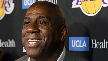 Magic Johnson, Sports, HBO Lakers series, Watching HD wallpaper