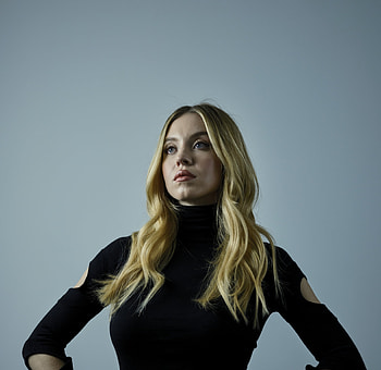 Sydney Sweeney, actress, blonde and beautiful, 2022 HD wallpaper