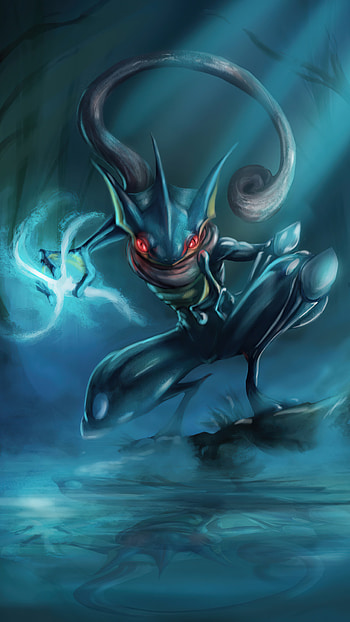 Greninja creature, Sony Xperia HD phone wallpaper