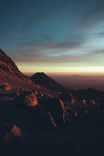 Nature, Stones, Mountains, Twilight, Rocks, Dark, Dusk HD phone wallpaper