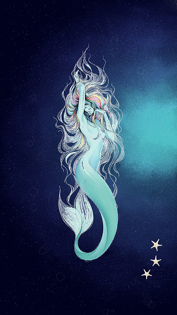 Mermaid, fantasy, ocean, under the sea HD phone wallpaper
