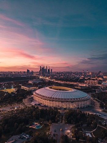 Cities, Sunset, Architecture, Moskow, City, View From Above, Russia HD phone wallpaper