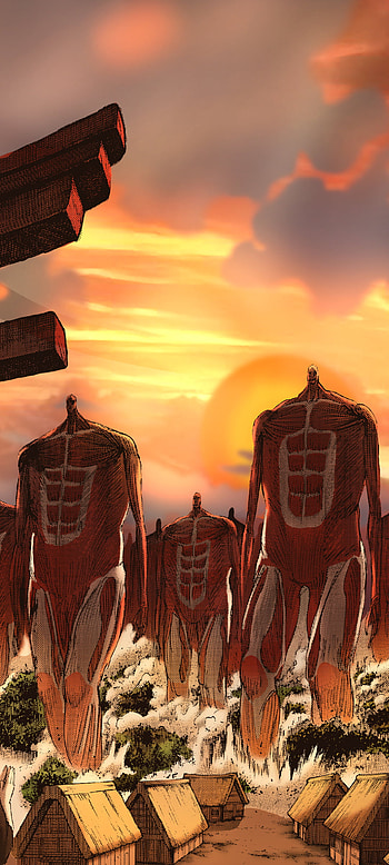 Epic Attack on Titan Titans Sunset – Anime , Anime, Attack on Titan HD phone wallpaper