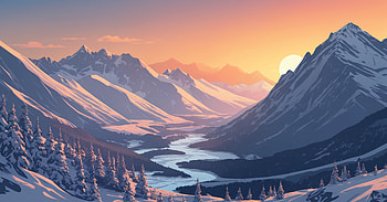 Alpine Glow , artist, artwork, digital-art, deviantart HD wallpaper