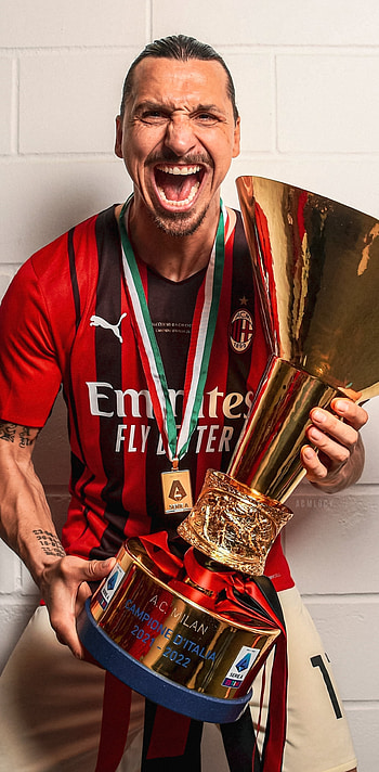 Zlatan, scudett, milan HD phone wallpaper