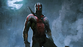 The Red Guardian, artist, artwork, digital-art, deviantart HD wallpaper