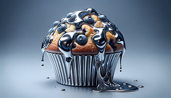 Delectable Blueberry Muffin, muffin, blueberry muffin, cupcake, blueberry HD wallpaper