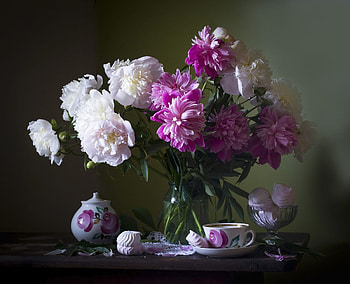 A tea party, Tea, Fl, Marshmallows, Dessert, Bank HD wallpaper