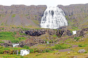 The Seven Waterfalls of Dynjand, Iceland, iceland, seven, waterfalls, nature HD wallpaper