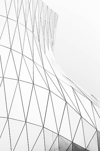 Abstract design with geometric lines and shapes in modern architecture. HD phone wallpaper