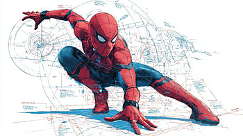 Spiderman High Tech, spiderman, superheroes, ai, artist, artwork, digital-art HD wallpaper