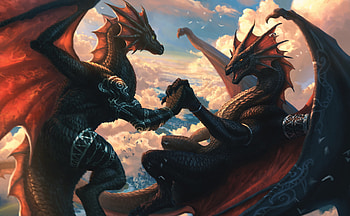 Epic Fantasy Dragons : Clash of the Legendary Wings, fantasy, dragon HD wallpaper