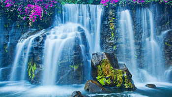 of waterfalls, Ultra beauty, Serene nature scenes, Captivating landscapes HD wallpaper