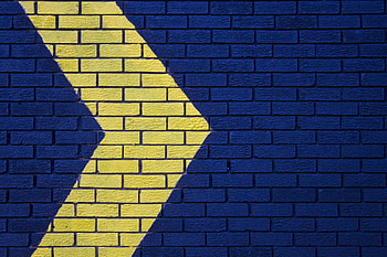 Arrow, Texture, Textures, Wall, Pointer, Direction, Brick HD wallpaper