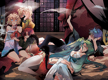 Vocaloid, guys, girls, anime HD wallpaper