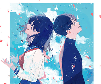 Anime, couple, anime couple HD wallpaper