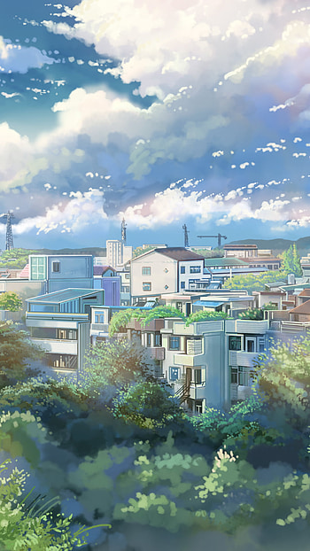 Serene Anime Skyline: Original , Anime, Original HD phone wallpaper