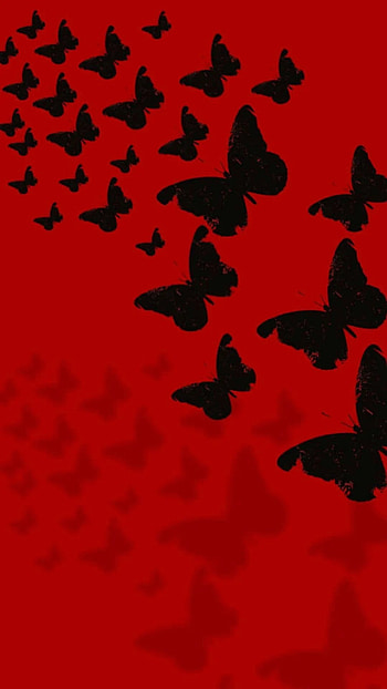 Red Butterfly, Aesthetic HD phone wallpaper