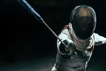 Fencing in close-up, Fence athlete, Martial arts, Fencing HD wallpaper