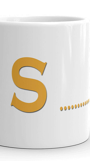 S Name Ka, S Letter, White Mug HD phone wallpaper