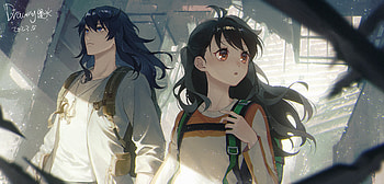 Souta & Suzume, Suzume Iwato, Souta Munakata, Anime, Suzume no Tojimari HD wallpaper
