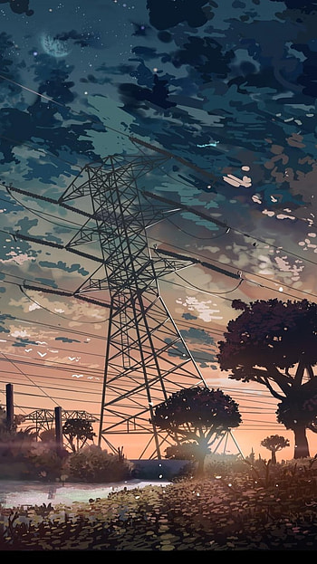 Twilight Transmission — Anime Landscape , Anime, landscape, anime landscape HD phone wallpaper