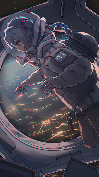 Hatsune Miku’s Cosmic Voyage – Anime Astronaut, Vocaloid, Hatsune Miku, Anime, astronaut HD phone wallpaper
