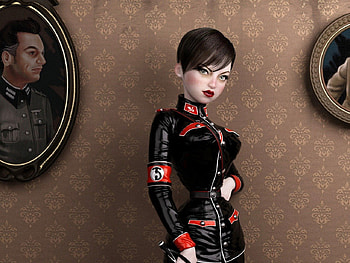 Military girl, uniform, military, fantasy, woman HD wallpaper