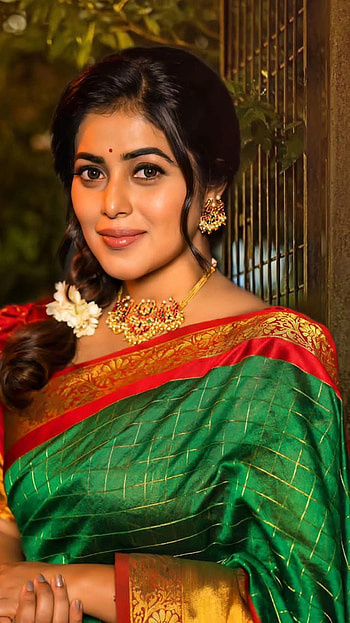 Poorna kasim, telugu actress, , saree beauty HD phone wallpaper