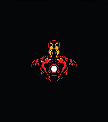 Hero, Iron man, minimalist HD phone wallpaper