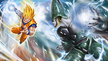 Dragon Ball, Super Saiyan, Cell (character), Perfect Cell / and Mobile Backgrounds HD wallpaper