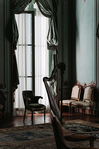 Interior, Miscellanea, Miscellaneous, Room, Furniture, Chairs, Armchairs, Harp HD phone wallpaper