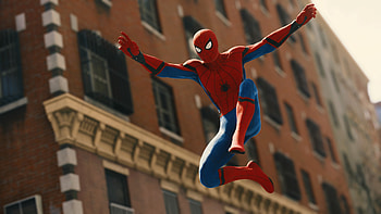 Spiderman, Jumping HD wallpaper