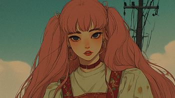 Retro Anime Girl Portrait, retro anime, anime girl, portrait HD wallpaper