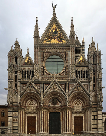 Siena Cathedral, Facade, Tuscany, Italy HD phone wallpaper