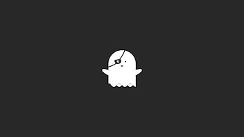 Funny Pirate Ghost Minimalist, artist, artwork, digital-art, behance, minimalism HD wallpaper