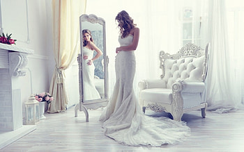 Bride, girl, , hair HD wallpaper