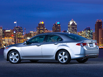 Auto, Sky, Acura, Cars, City, Lights, Asphalt, Side View, Style, Akura, 2008, Silver Metallic, Tsx HD wallpaper