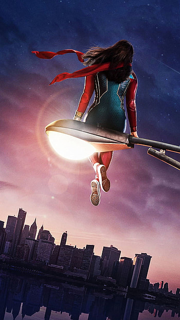 Ms Marvel, cloud, sky, Disney, series, Marvel_Avengers HD phone wallpaper