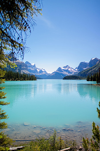 Nature, Water, Trees, Mountains, Lake HD phone wallpaper