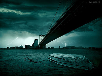 diehard, die, bridge, hard, dark HD wallpaper