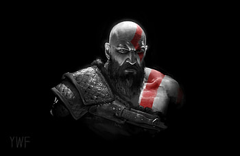 Kratos In God Of War 2018, kratos, god-of-war, artwork, games, artist, artstation HD wallpaper