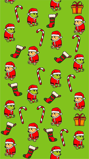 Cheems Navideño, navidad, Christmas, meme, perro, holidays, dog HD phone wallpaper