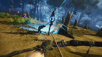 Enchanting Blacktail Forest Battle, video game, Blacktail, fantasy, bow and arrow, magic HD wallpaper