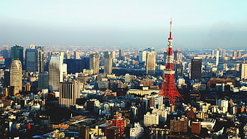 Tokyo Skyline, Tilt shift graphy, Unique perspective, Vibrant city HD wallpaper